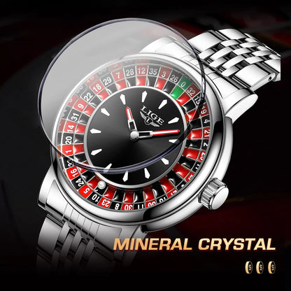 LIGE Roulette Dial Watch