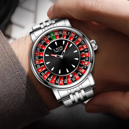 LIGE Roulette Dial Watch
